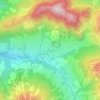 Alpbachの地形図、標高、地勢