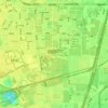 郭公庄村の地形図、標高、地勢
