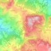 Liendaの地形図、標高、地勢