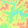 Ozarkの地形図、標高、地勢