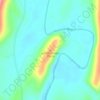 Lost Mountainの地形図、標高、地勢