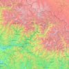 Chamoliの地形図、標高、地勢