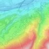 Gschwendtの地形図、標高、地勢