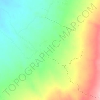 Piravanteの地形図、標高、地勢