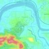 Mayannurの地形図、標高、地勢