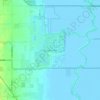 Discovery Bayの地形図、標高、地勢