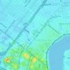 Congo Squareの地形図、標高、地勢