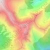 Basalの地形図、標高、地勢