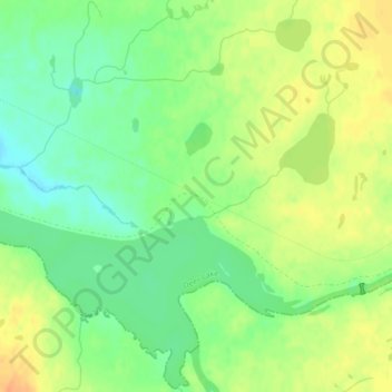 Northernの地形図、標高、地勢