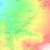 Malimeaの地形図、標高、地勢
