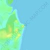 Langsat Capeの地形図、標高、地勢