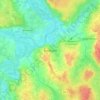 Batangafoの地形図、標高、地勢