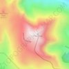 Pikes Peakの地形図、標高、地勢