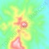 Mount Floydの地形図、標高、地勢