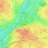 Angersの地形図、標高、地勢