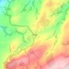 Dolforの地形図、標高、地勢