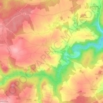 Großreinprechtsの地形図、標高、地勢