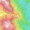 Passo della Presolanaの地形図、標高、地勢