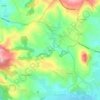 Herránの地形図、標高、地勢