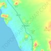El Pescaderoの地形図、標高、地勢