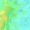 Siruseriの地形図、標高、地勢
