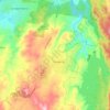 Googongの地形図、標高、地勢