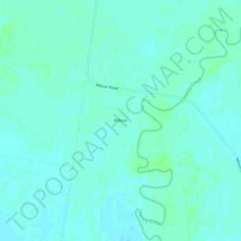 Wilsonの地形図、標高、地勢