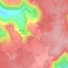 La Poterneの地形図、標高、地勢