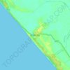 Madhavpurの地形図、標高、地勢