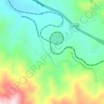 Walongの地形図、標高、地勢