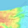 Hillboroughの地形図、標高、地勢
