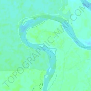 Baruの地形図、標高、地勢