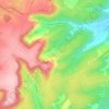Amignyの地形図、標高、地勢
