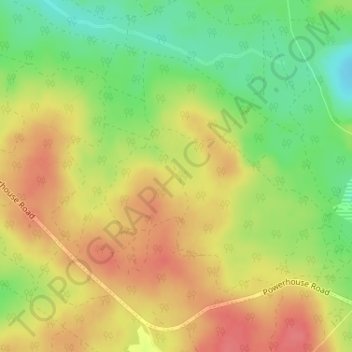 SK12の地形図、標高、地勢
