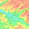 La Villeの地形図、標高、地勢