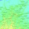 Cepiringの地形図、標高、地勢