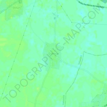 Dzitnupの地形図、標高、地勢