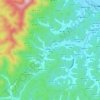 雄和神ケ村字妙角の地形図、標高、地勢