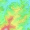 La Plaineの地形図、標高、地勢