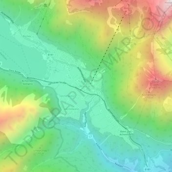 Maurachの地形図、標高、地勢