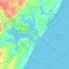 Mombasaの地形図、標高、地勢