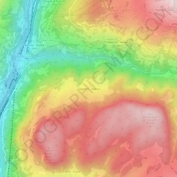 Tagusens - Tagusaの地形図、標高、地勢