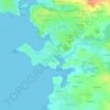 Kerambretonの地形図、標高、地勢
