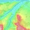 Les Cosnardièresの地形図、標高、地勢