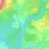 Le Pont du Coneyの地形図、標高、地勢