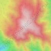Mount Budawangの地形図、標高、地勢
