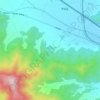 어로리の地形図、標高、地勢