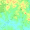 加城の地形図、標高、地勢