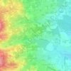 Longsardの地形図、標高、地勢