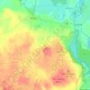 Voßbergの地形図、標高、地勢